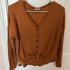 Burnt orange knit sweater